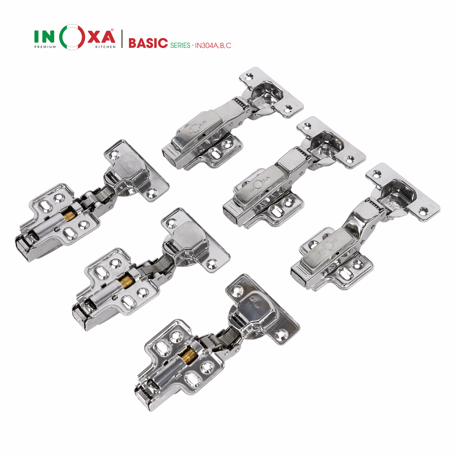 bản lề inox cao cấp giảm chấn - tháo lắp nhanh inoxa