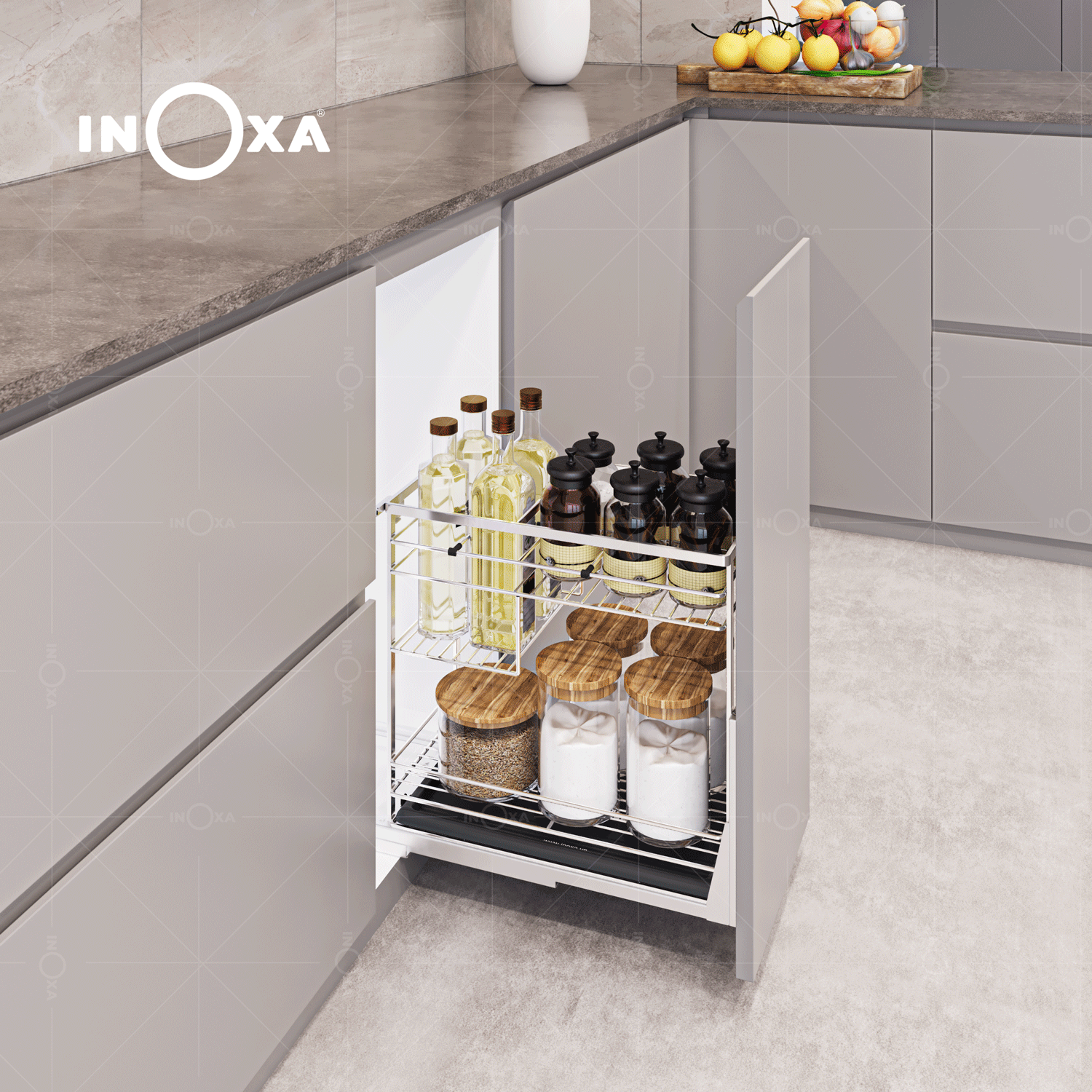 GIÁ GIA VỊ INOX NAN DẸT