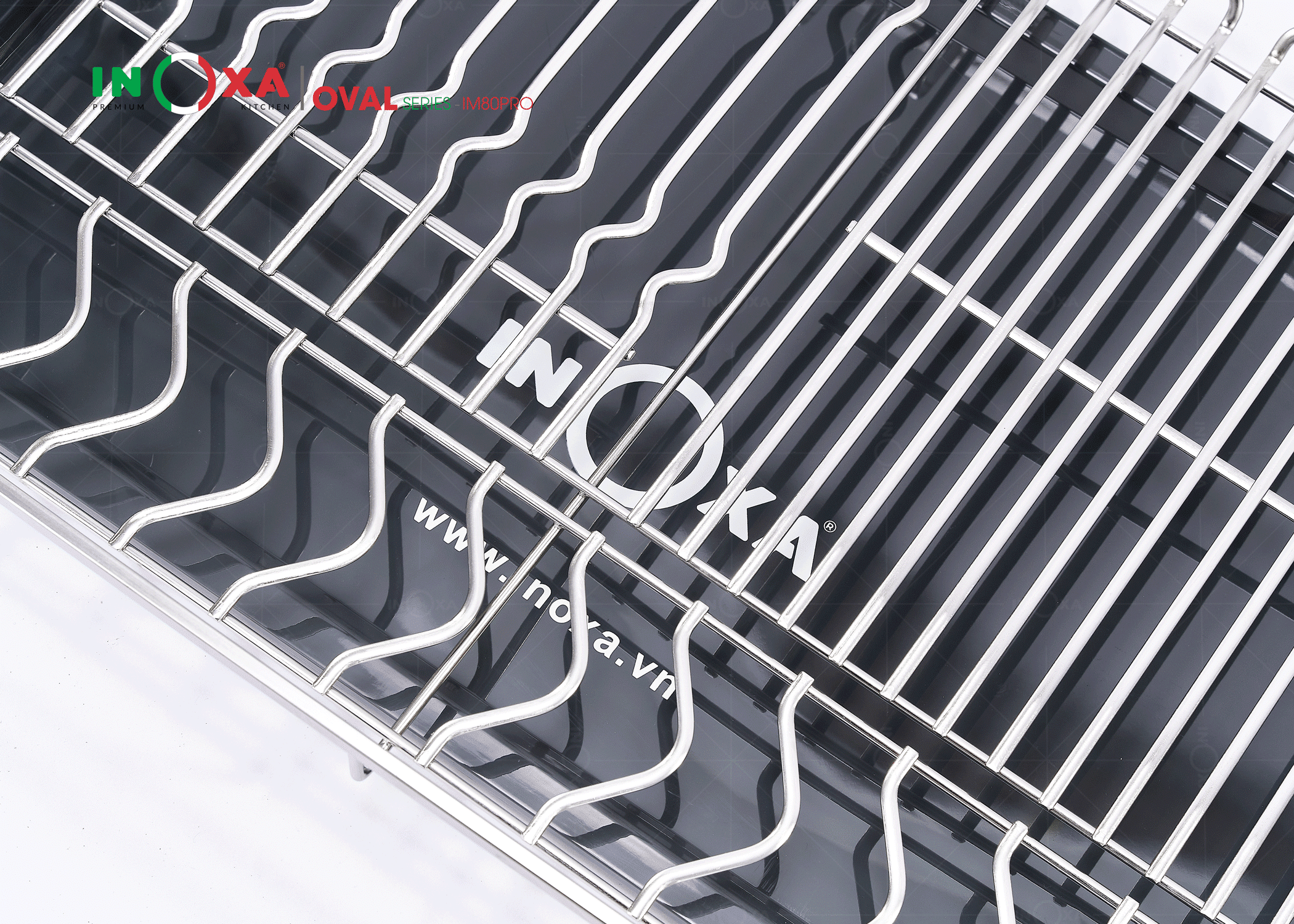 chi tiết giỏ inox oval giá đa năng