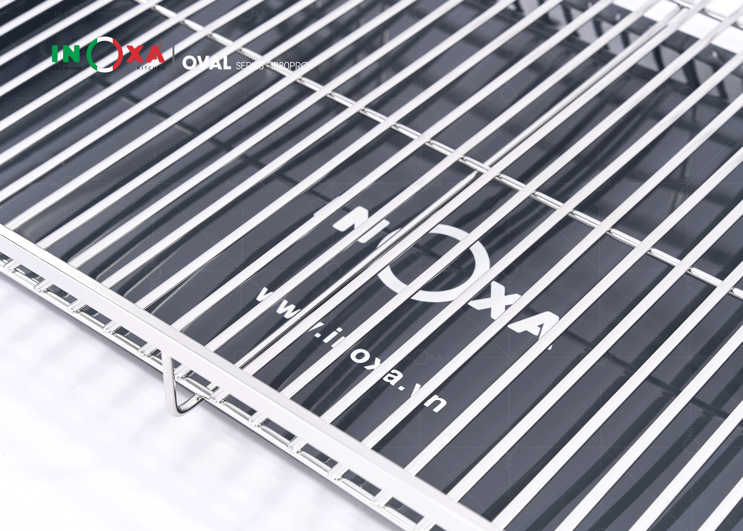 Sàn đáy inox nan Oval sáng mịn