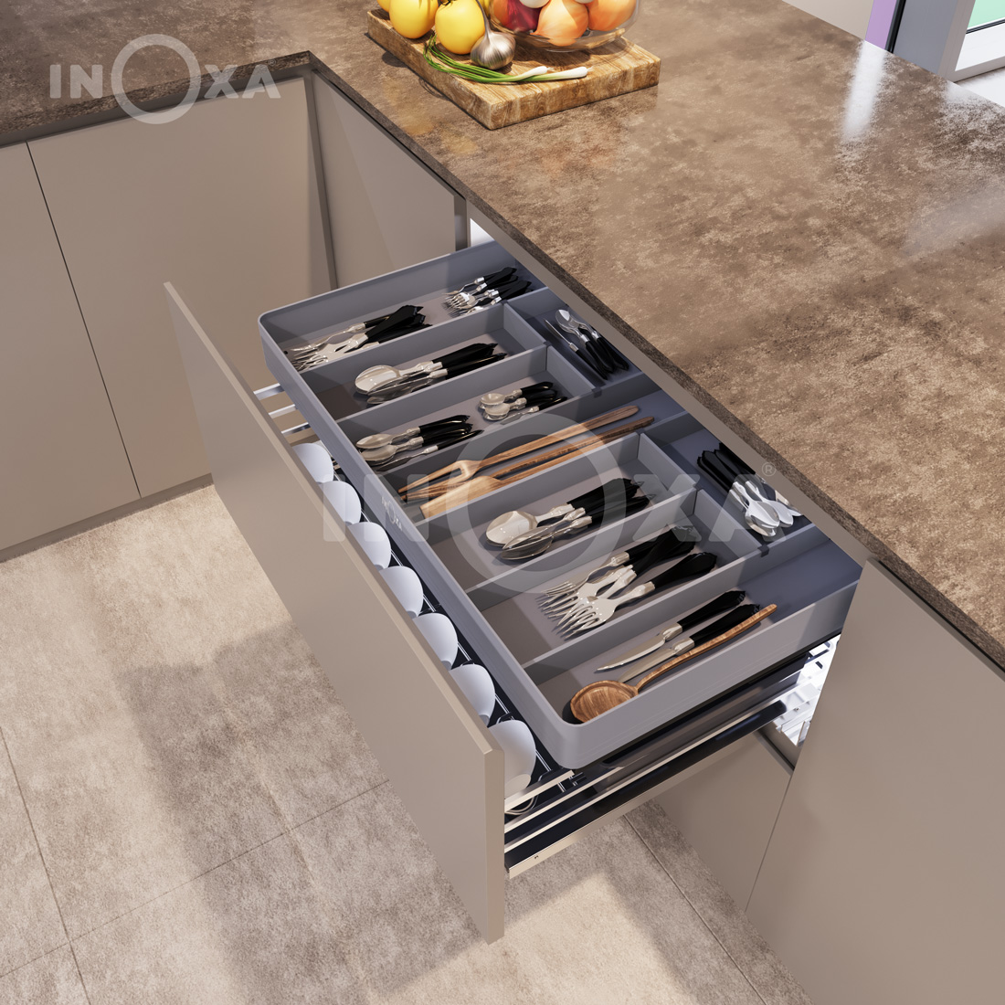 KHAY CHIA ĐỘC LẬP NHÔM CARBON - Image 2