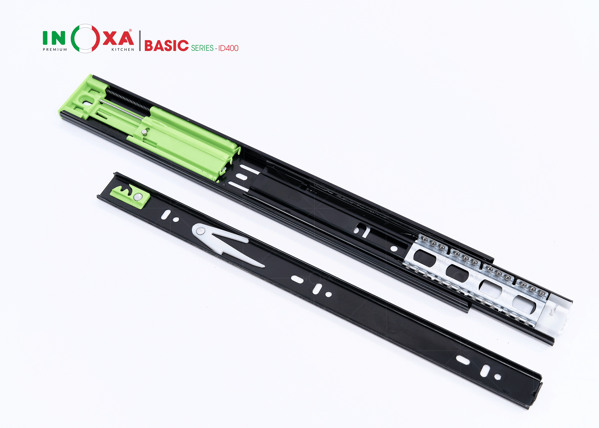 ray bi 3 tầng giảm chấn inoxa