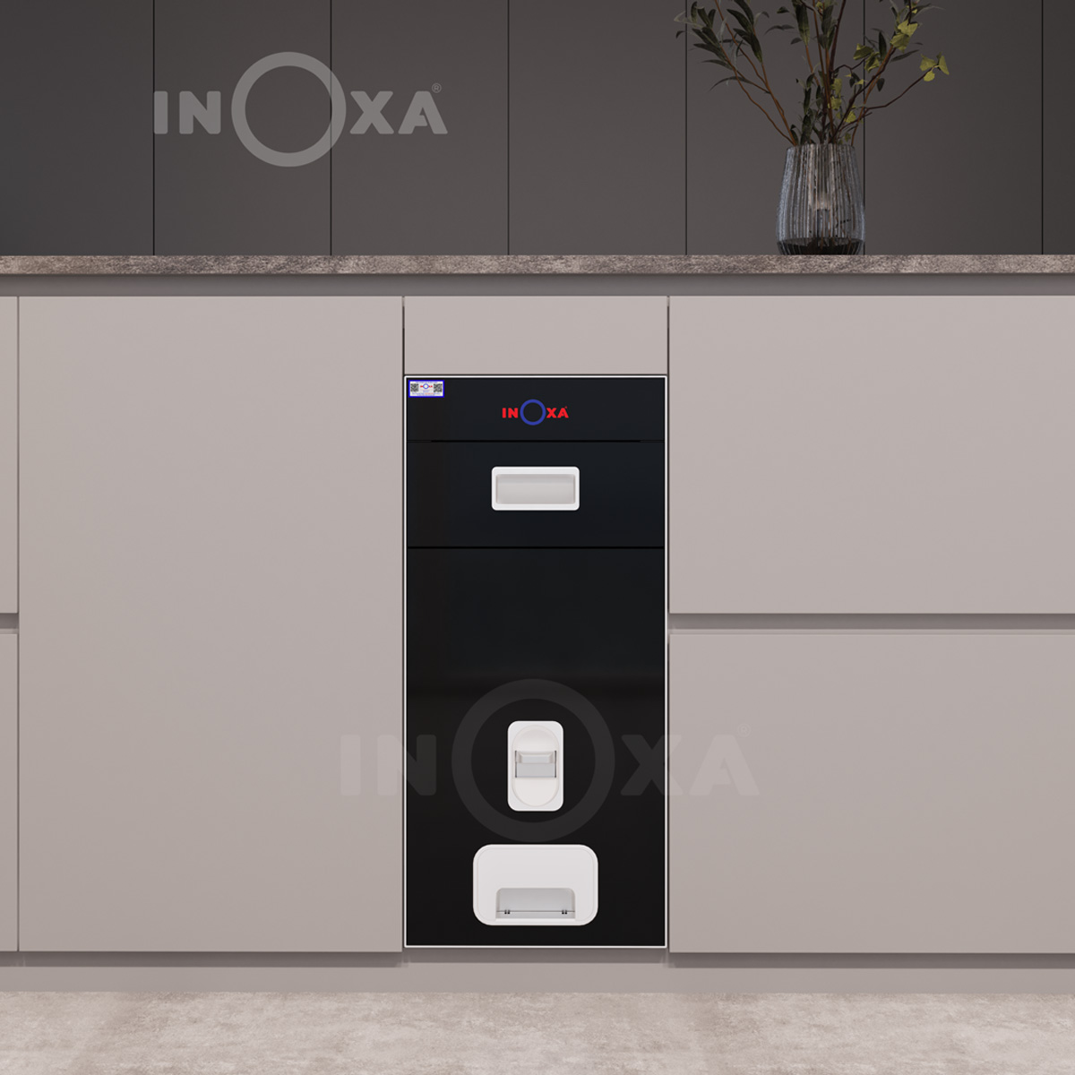 THÙNG GẠO MẶT GƯƠNG NÚT NHẤN BASIC - Image 2