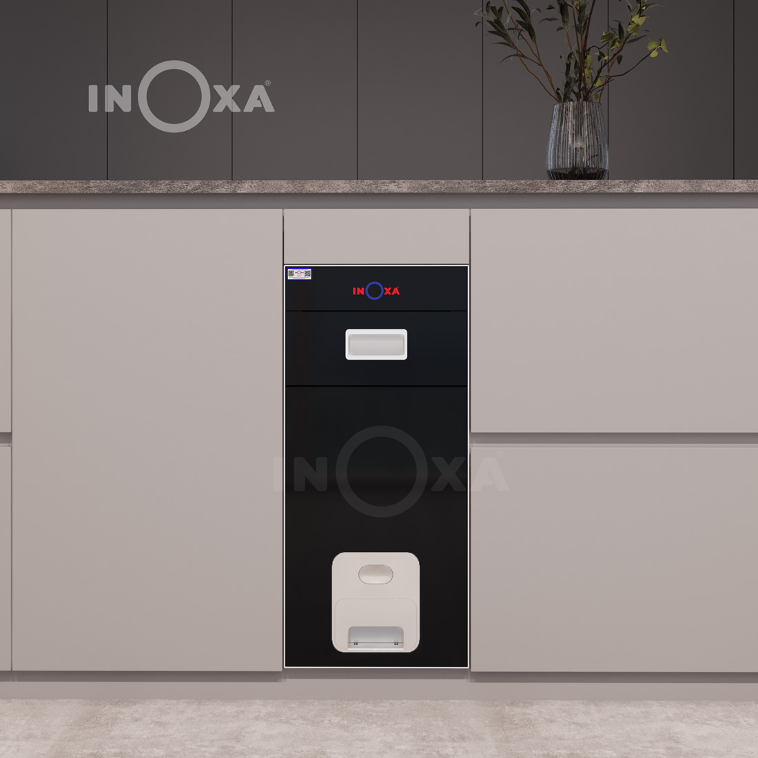 THÙNG GẠO MẶT GƯƠNG NÚT NHẤN (new) - Image 2