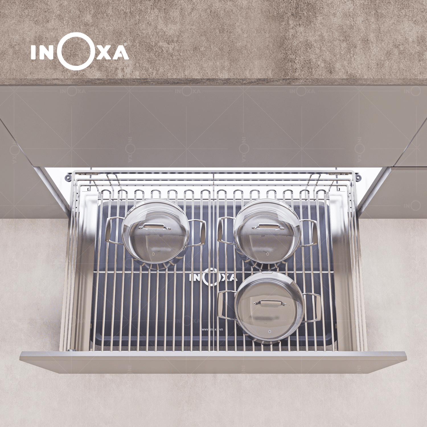 Kệ để xoong nồi inox hay nhựa tốt hơn?