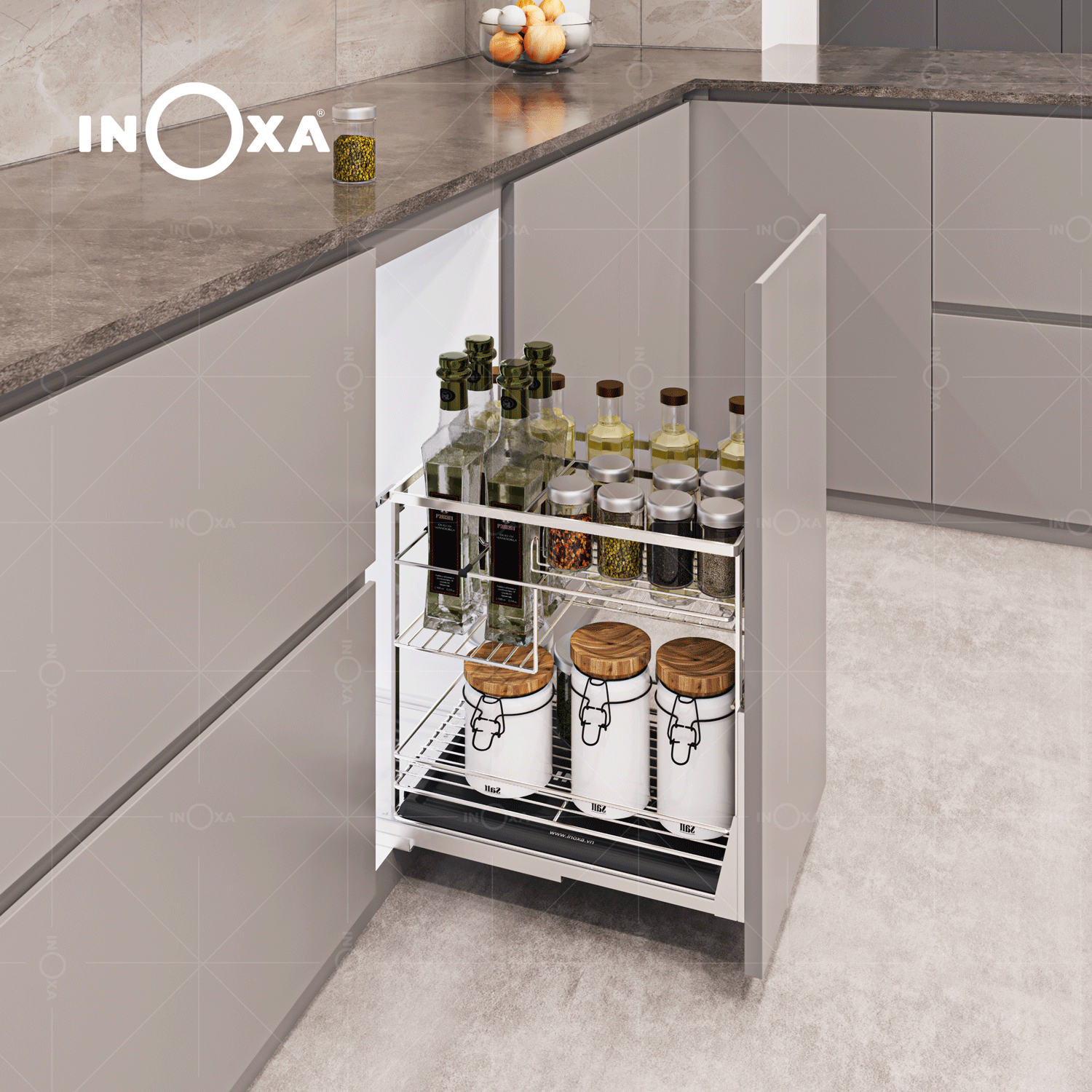 Các phụ kiện tủ bếp cho không gian bếp nhỏ nên có